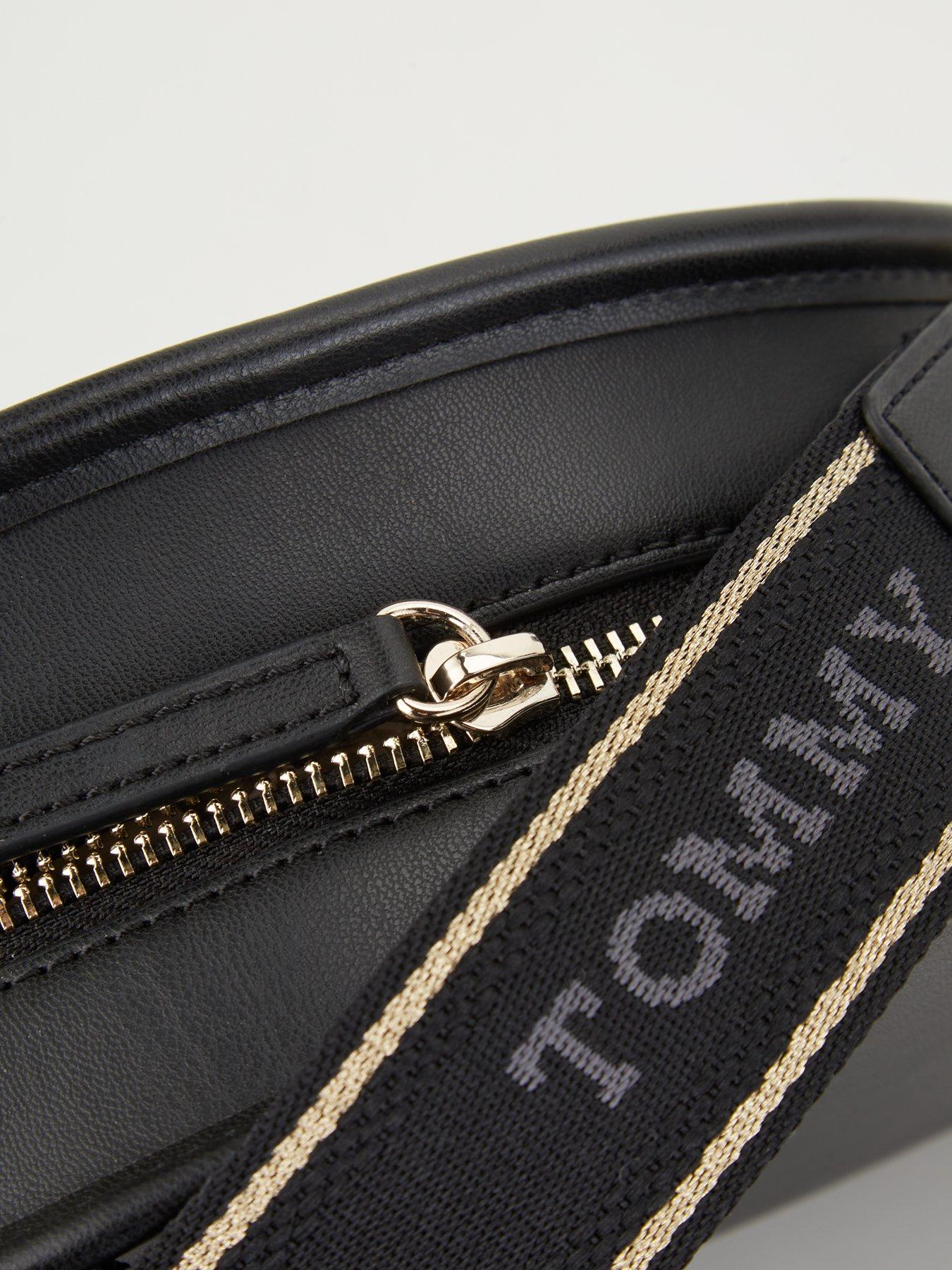 Tommy Hilfiger Monotype Half Moon Camera Bag Black Uk