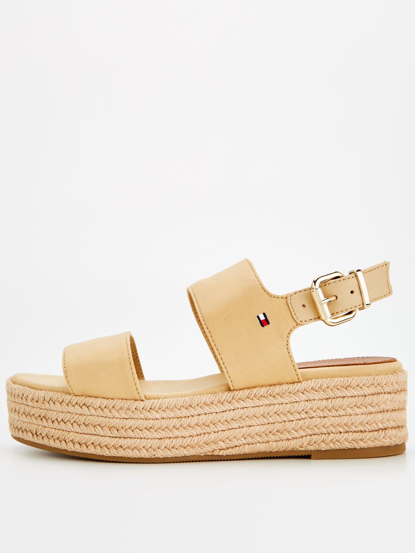 Tommy Hilfiger Wedge Sandal - Beige