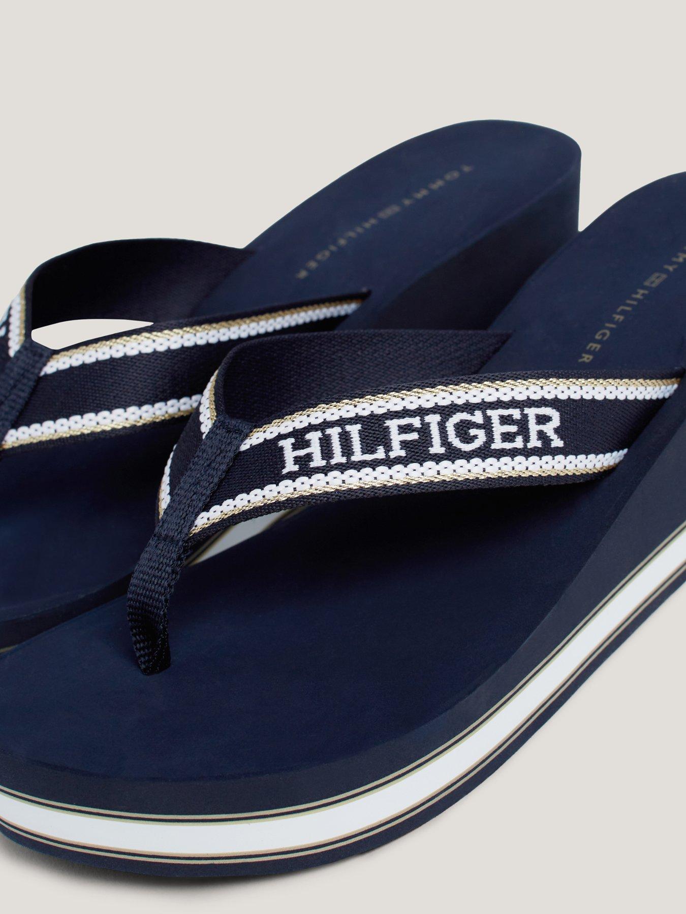 Tommy hilfiger navy sandals clearance