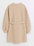  image of river-island-girls-cable-texture-sweat-dress-beige