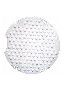 Product photograph of Aqualona Bubbles Round Shower Mat from very.co.uk