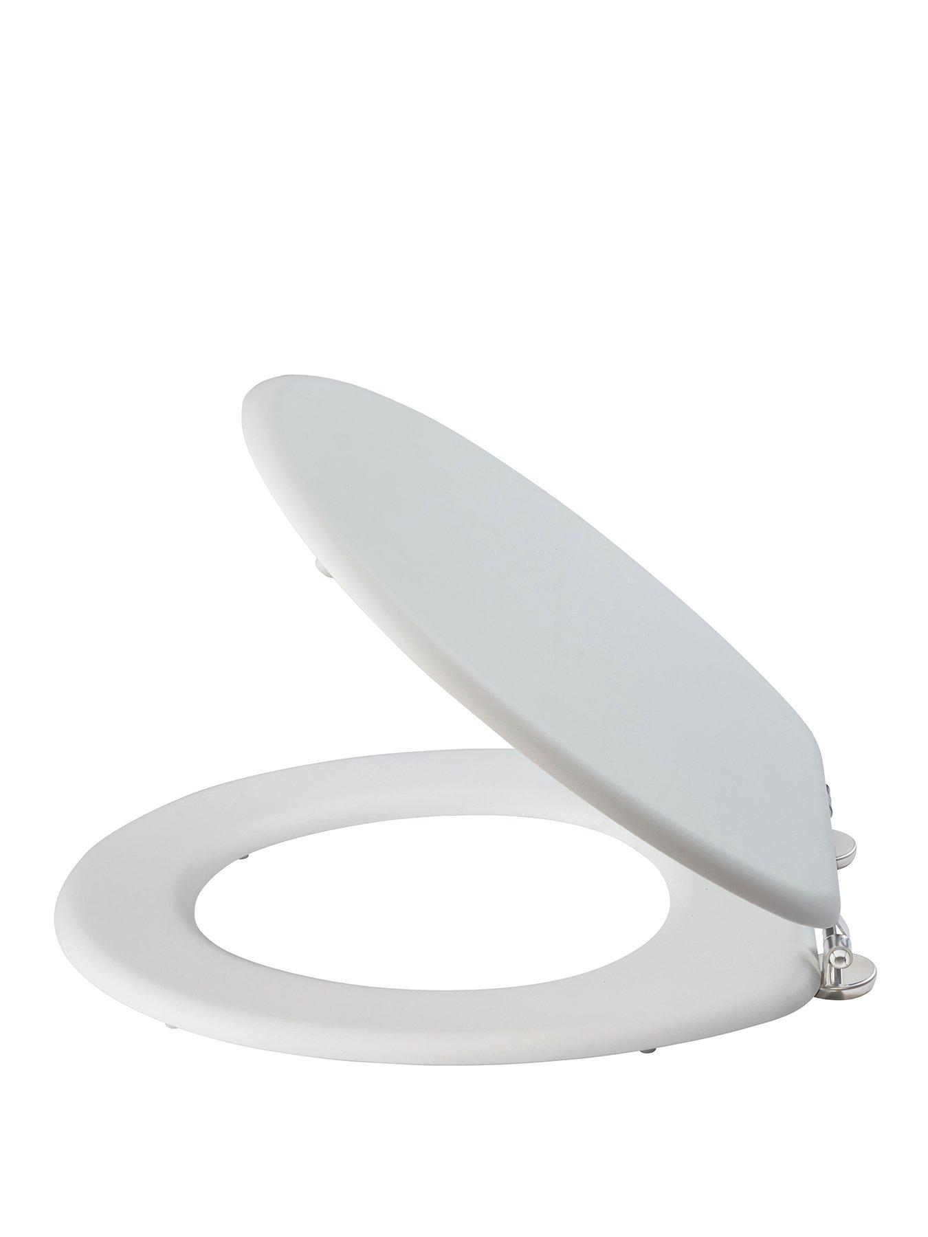 Image 1 of 4 of AQUALONA Soft Touch Toilet Seat &ndash; White
