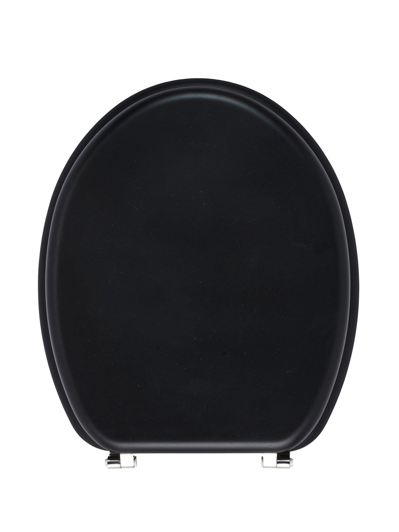 AQUALONA Soft Touch Toilet Seat Black very.co.uk