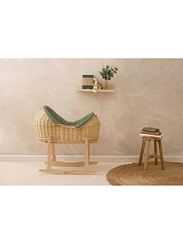 Product photograph of Clair De Lune Noah Pod With Rocking Stand - Forest Green from very.co.uk