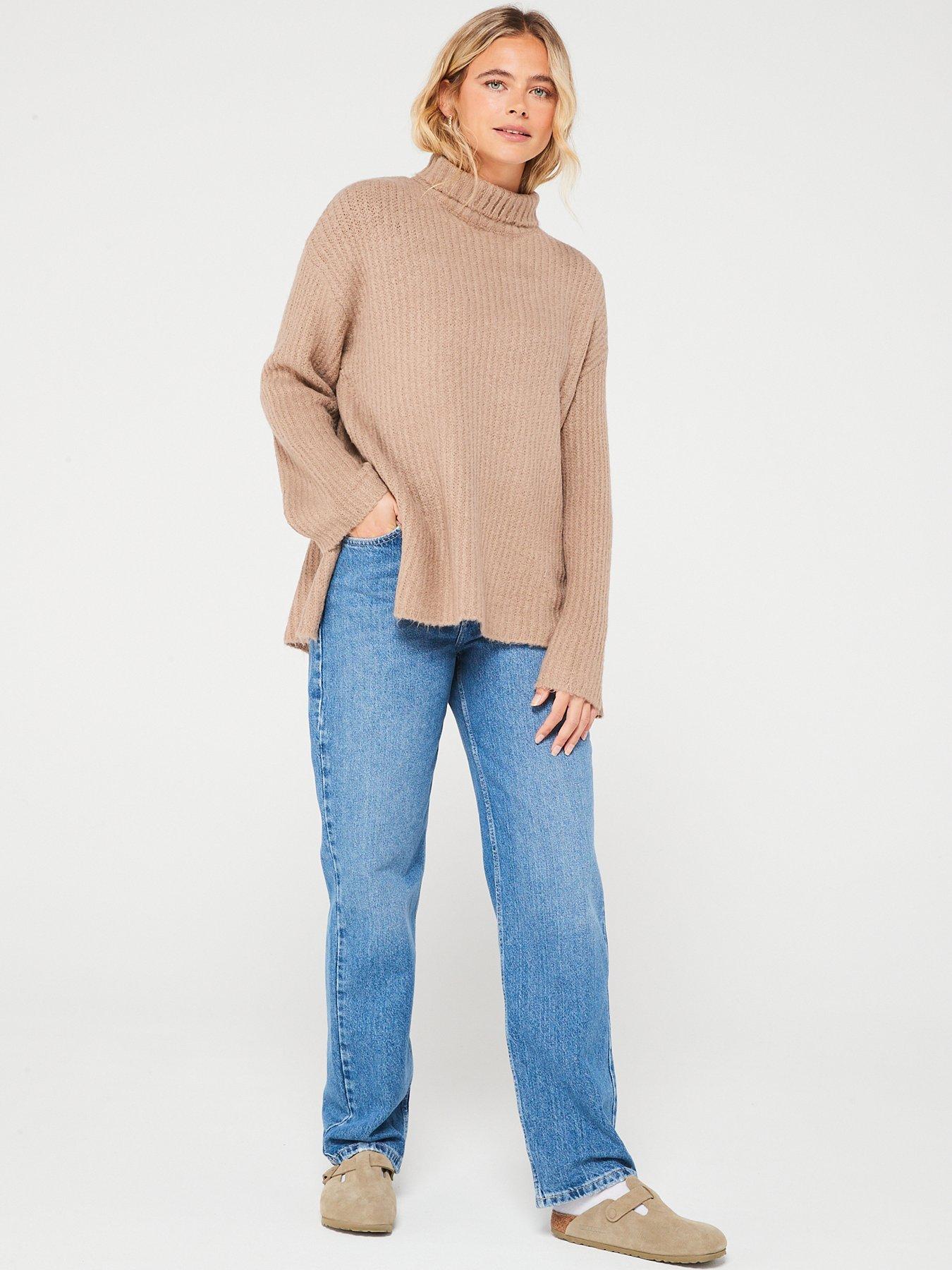 Brave Soul Turtle Neck Oversized Knitted Jumper very