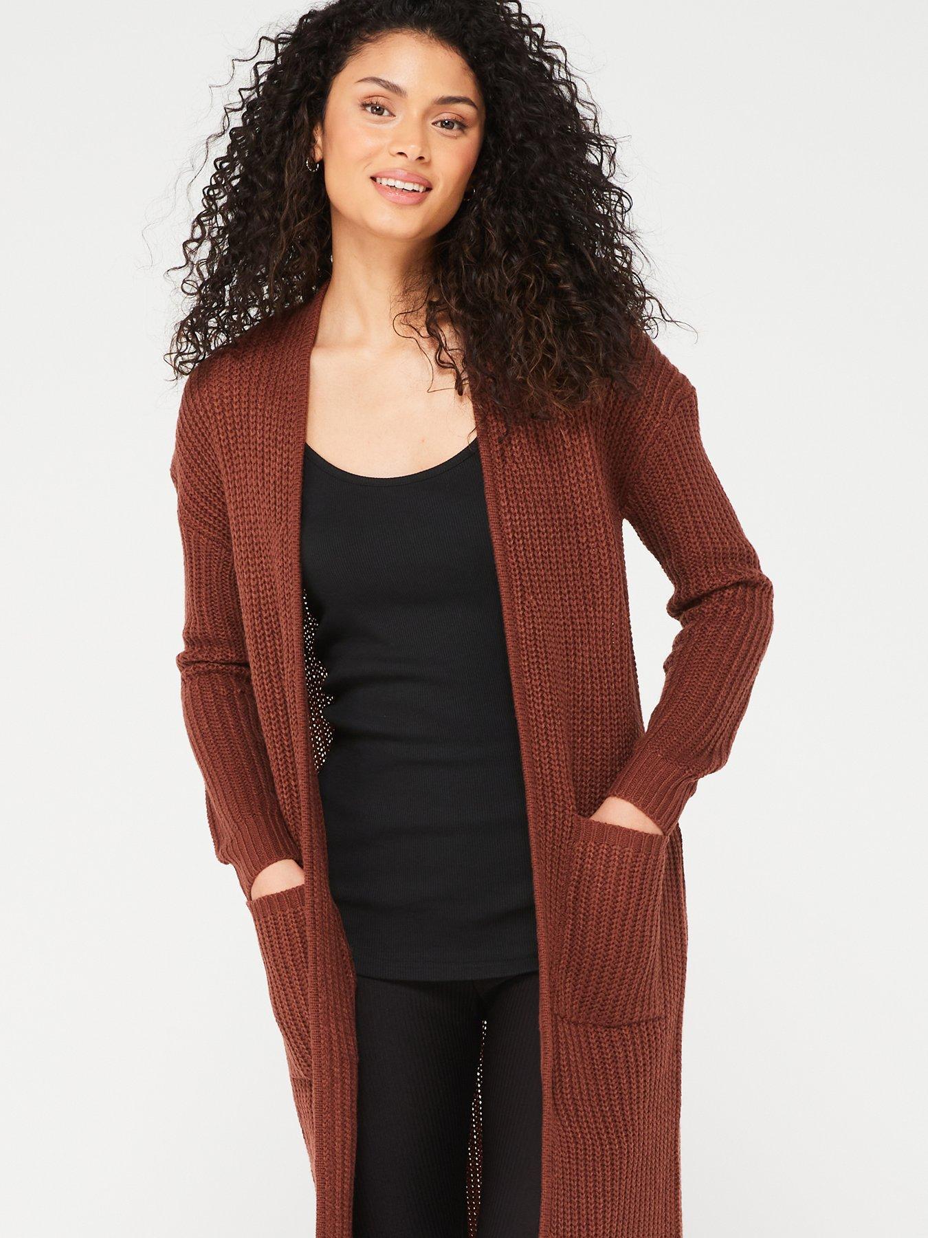 Maxi Length Knitted Cardigan