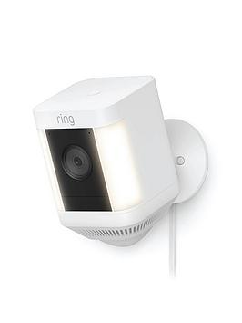 Product photograph of Ring Spotlight Camera Plus - Plug-in from very.co.uk