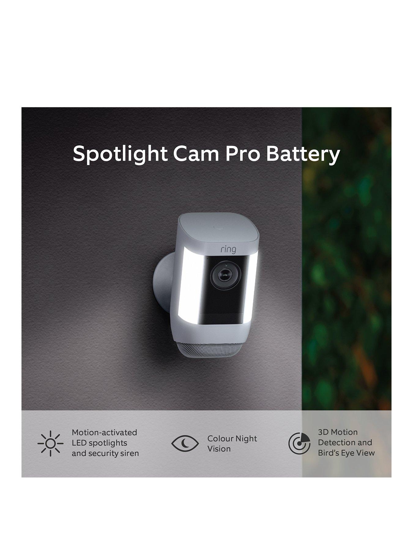 Ring spot light cam hot sale battery