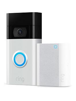 Product photograph of Ring Video Doorbell With Chime 2nd Gen from very.co.uk