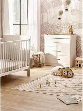 Product photograph of Silver Cross Devon 2 Piece Nursery Furniture Set- White from very.co.uk