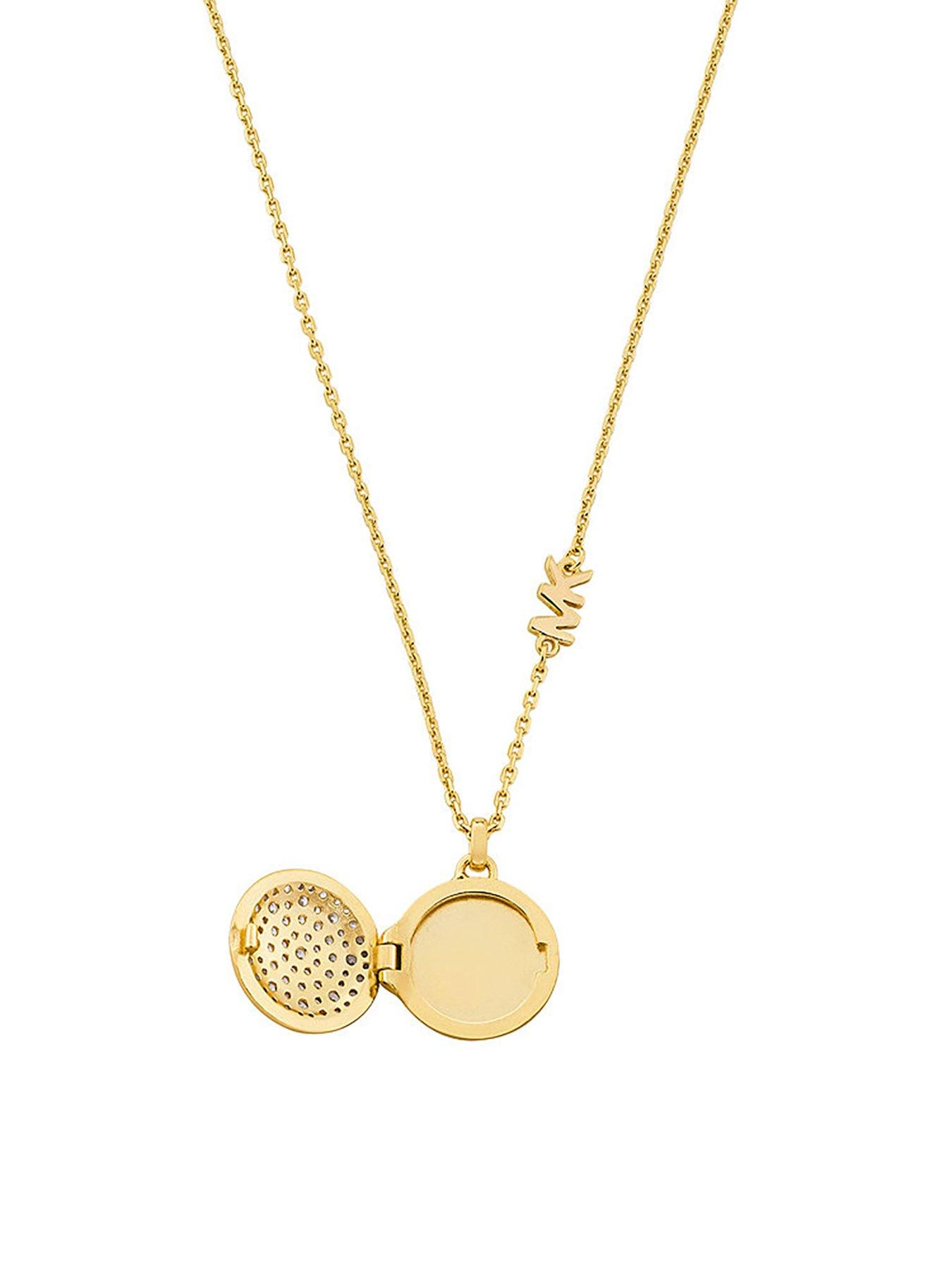 Michael kors coin necklace hotsell