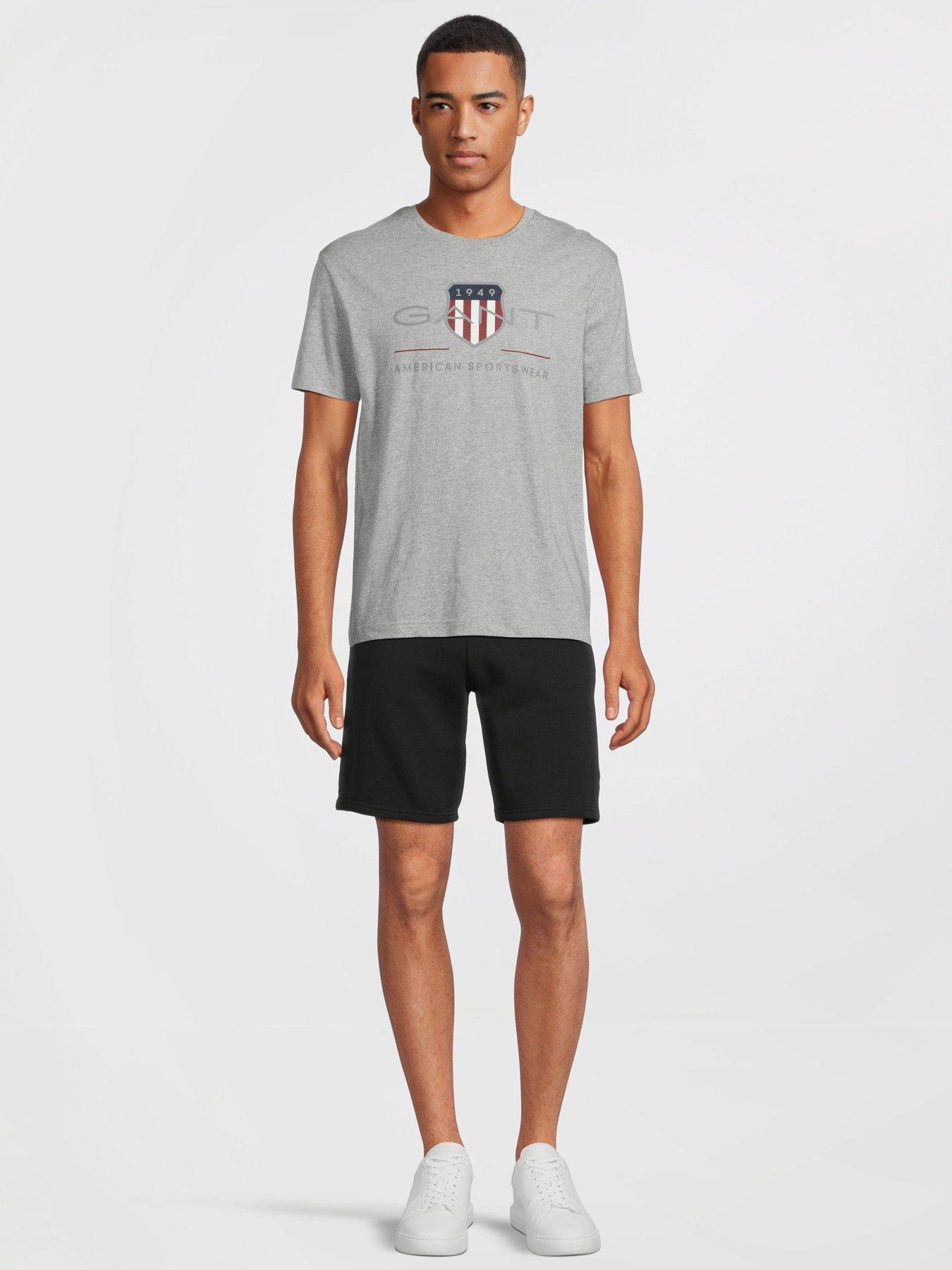 GANT Regular Fit Shield Sweat Shorts Black Very