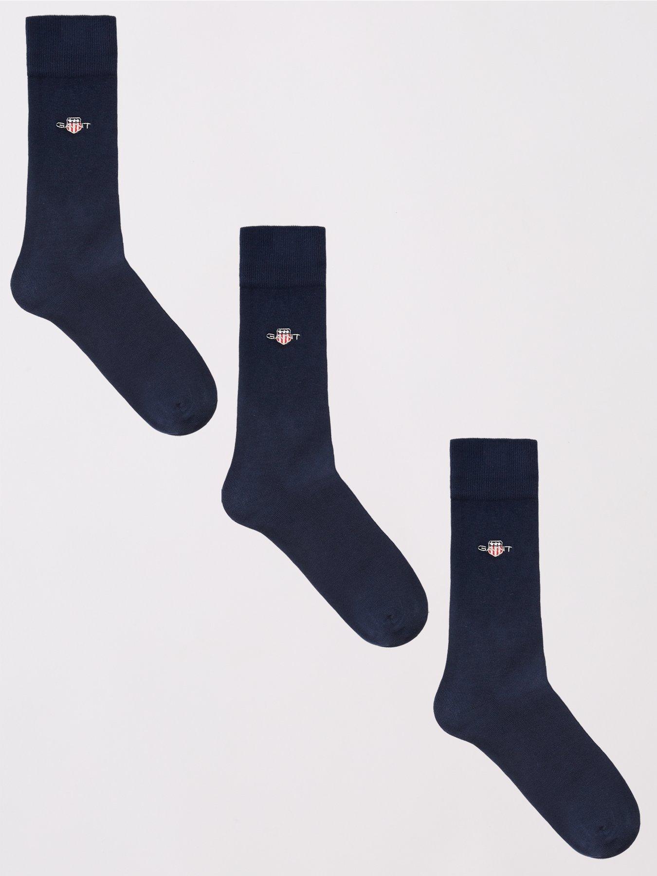 undefined 3 Pack Shield Socks - Navy