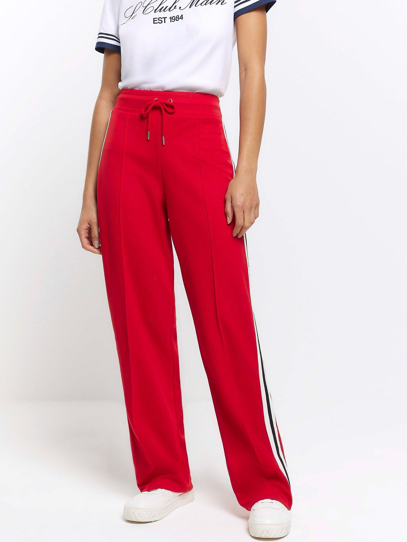$69 Tommy Hilfiger Women's Red Stripe Joggers Sweatpants Pants Size XXL