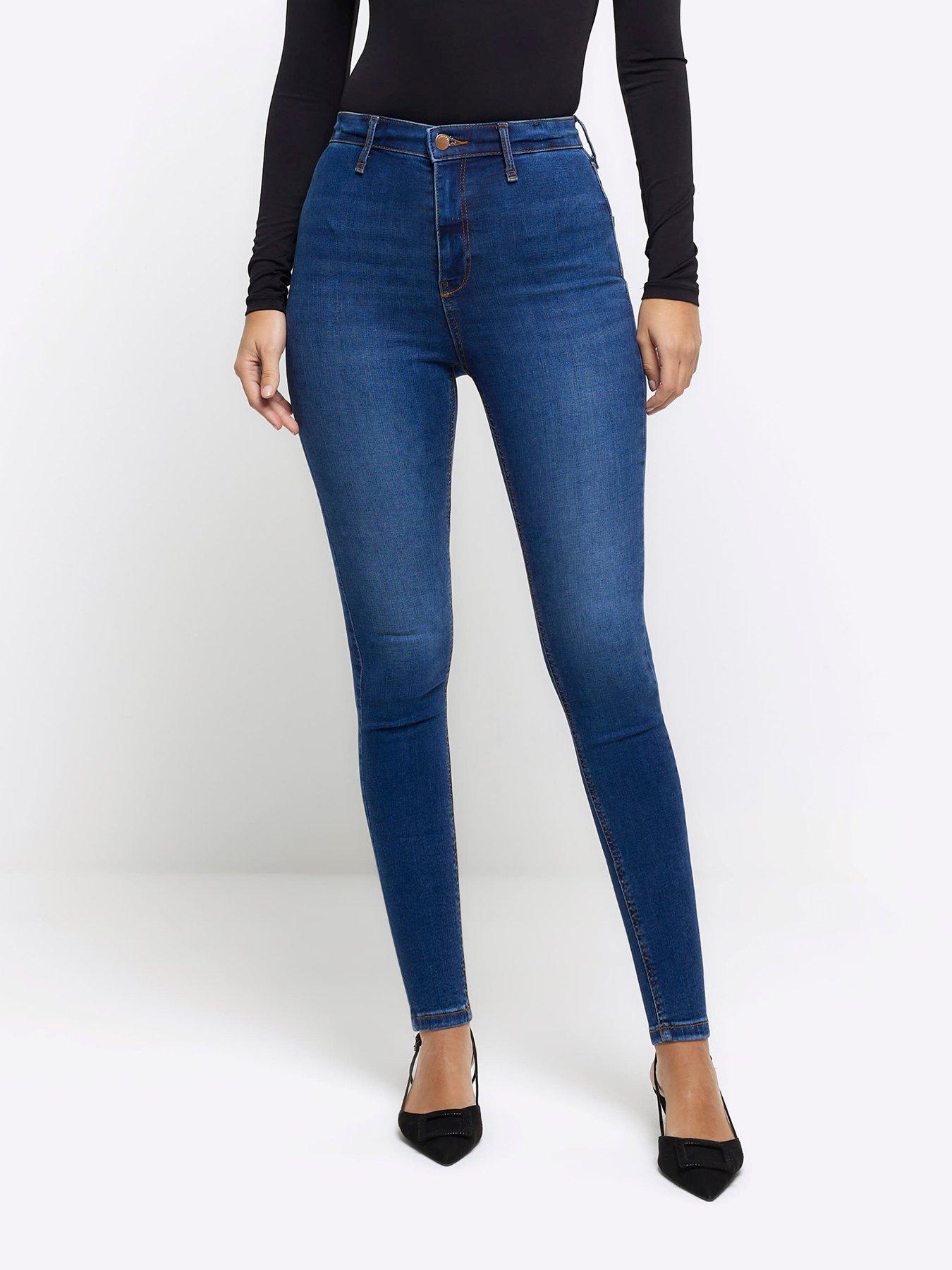 Blue high waisted jeggings