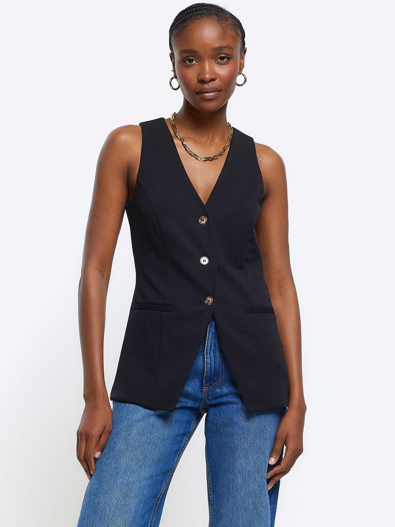 Jersey Waistcoat Black