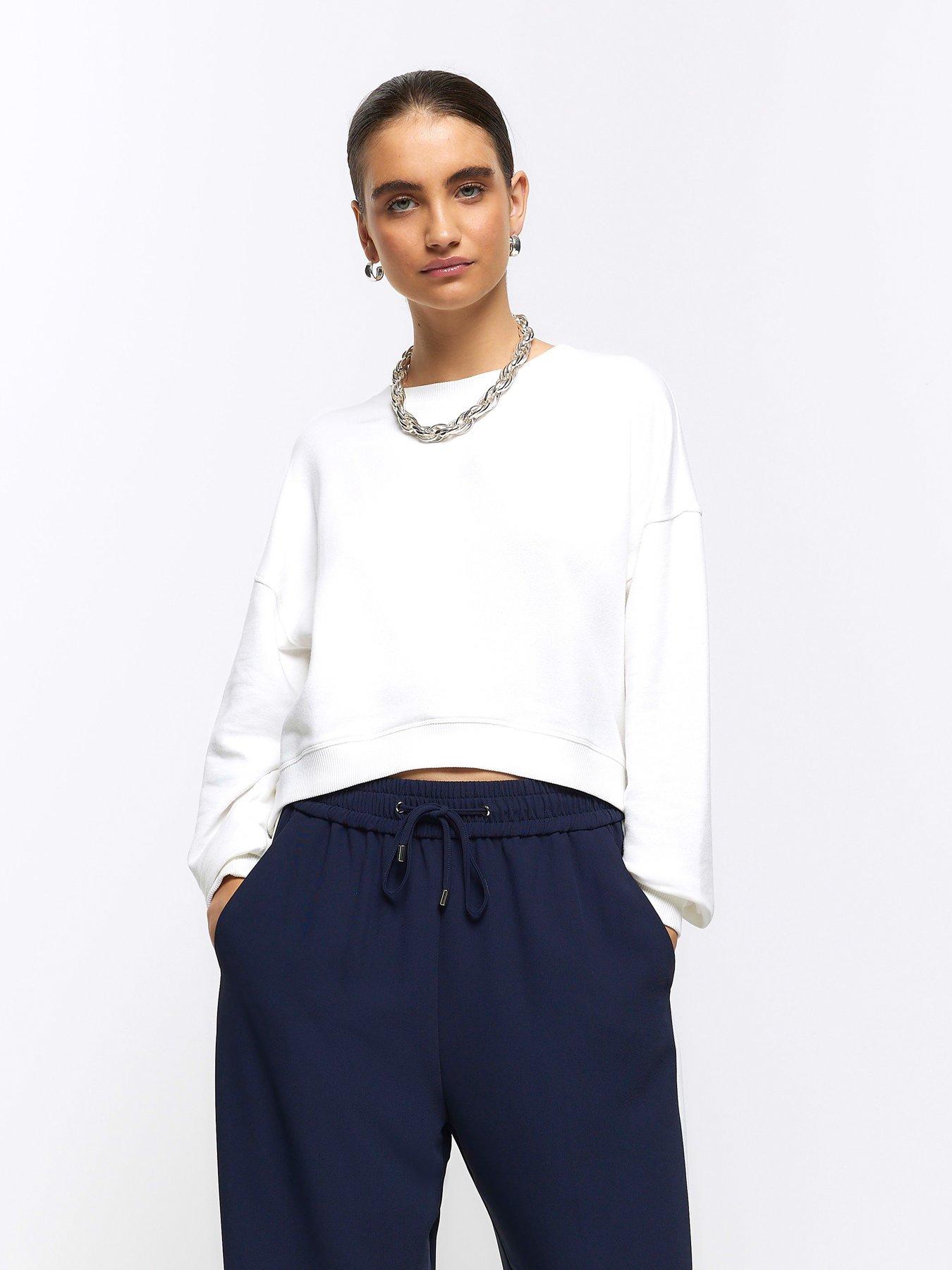 Cropped Sweatshirt White