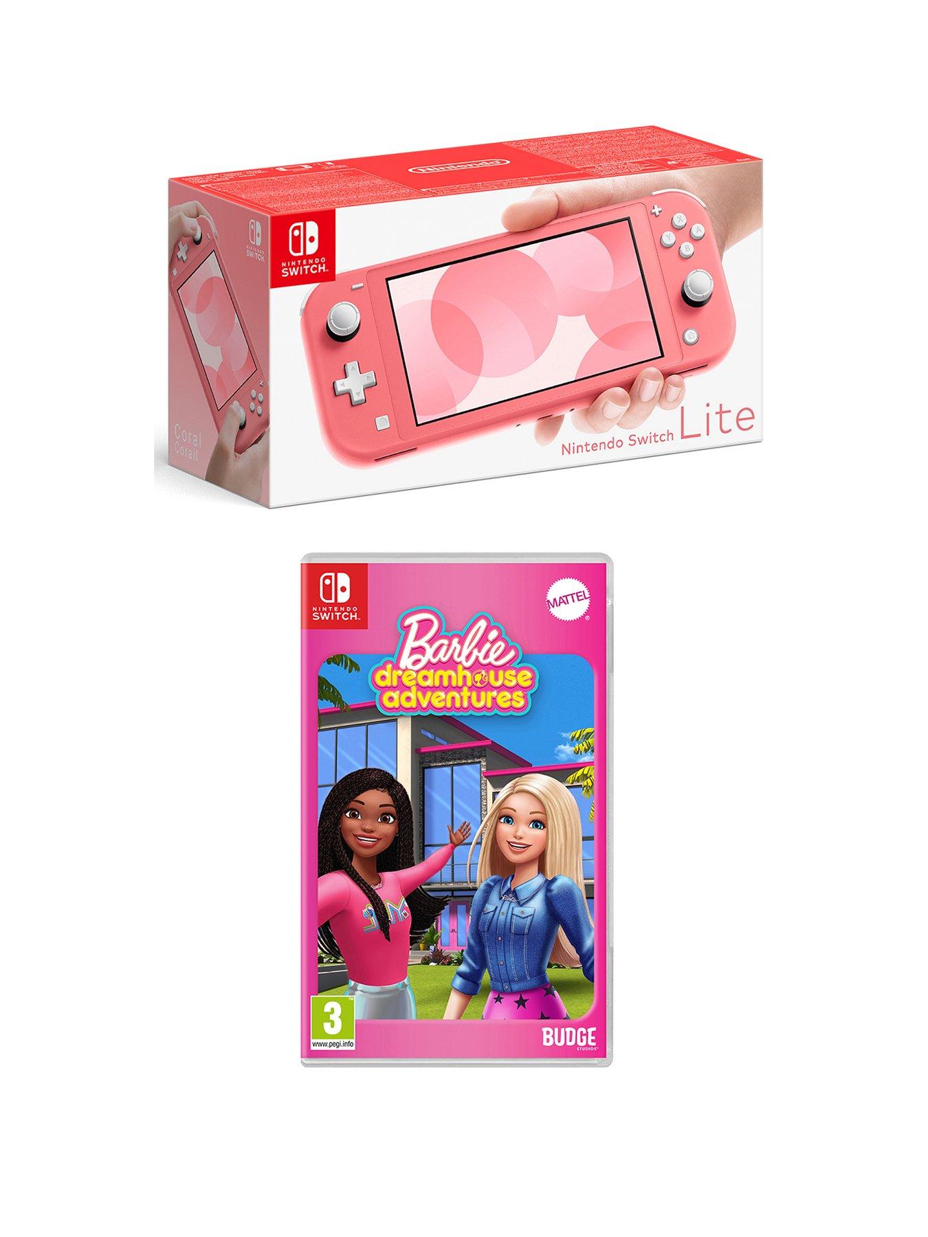 Nintendo Switch Lite (Coral) & Barbie DreamHouse Adventures | very