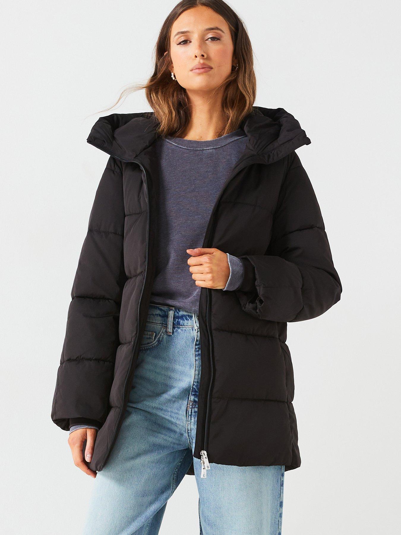 Mango cheap hooded coat