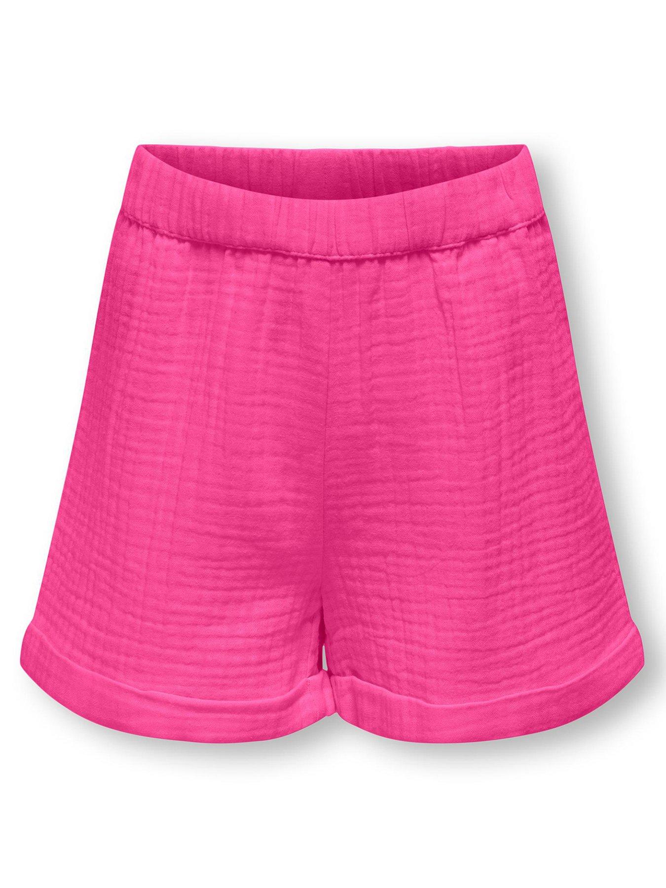 only-kids-girls-cheesecloth-shorts-pink