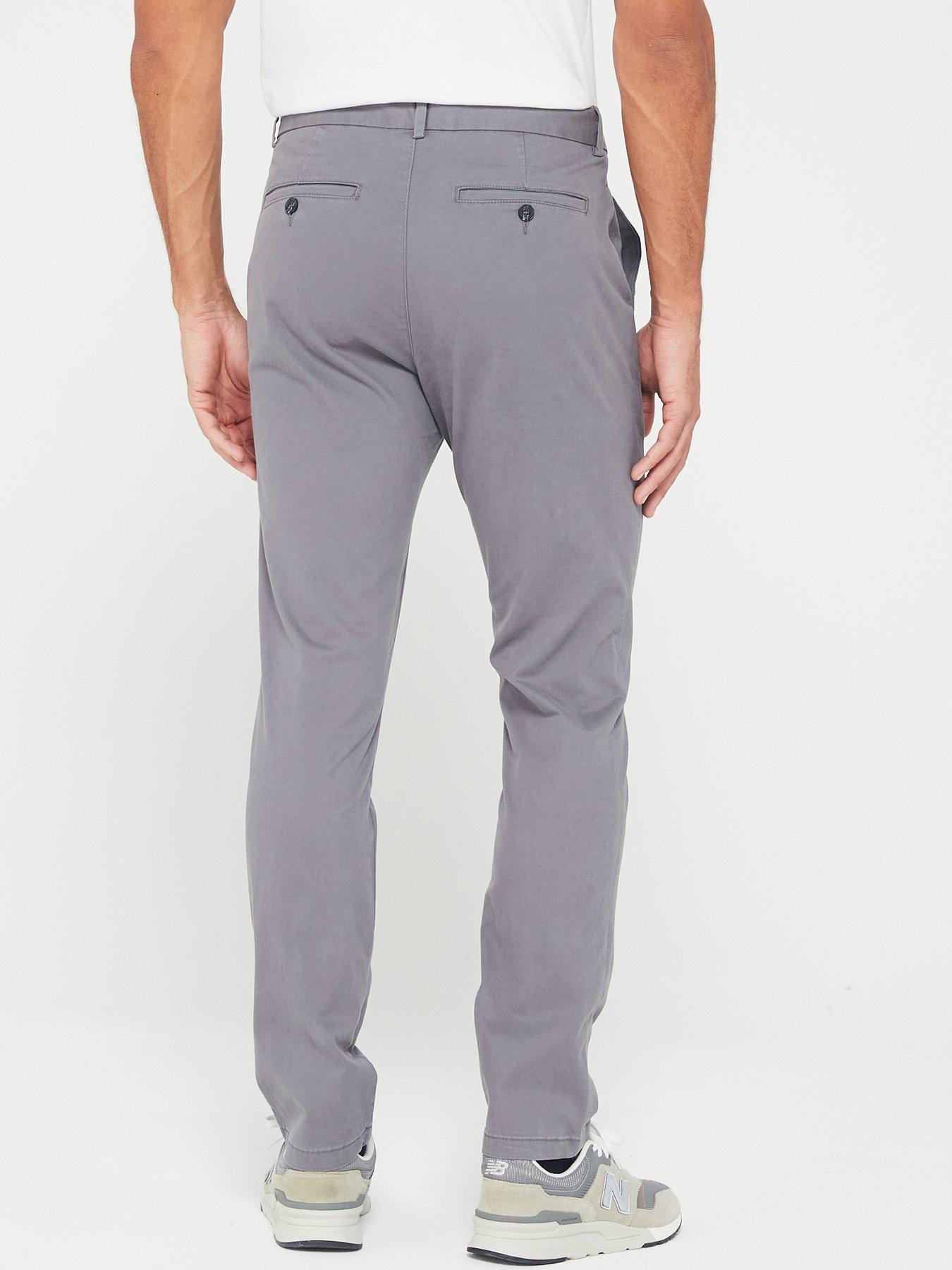 Everyday Slim Chino Trouser - Charcoal | Very.co.uk