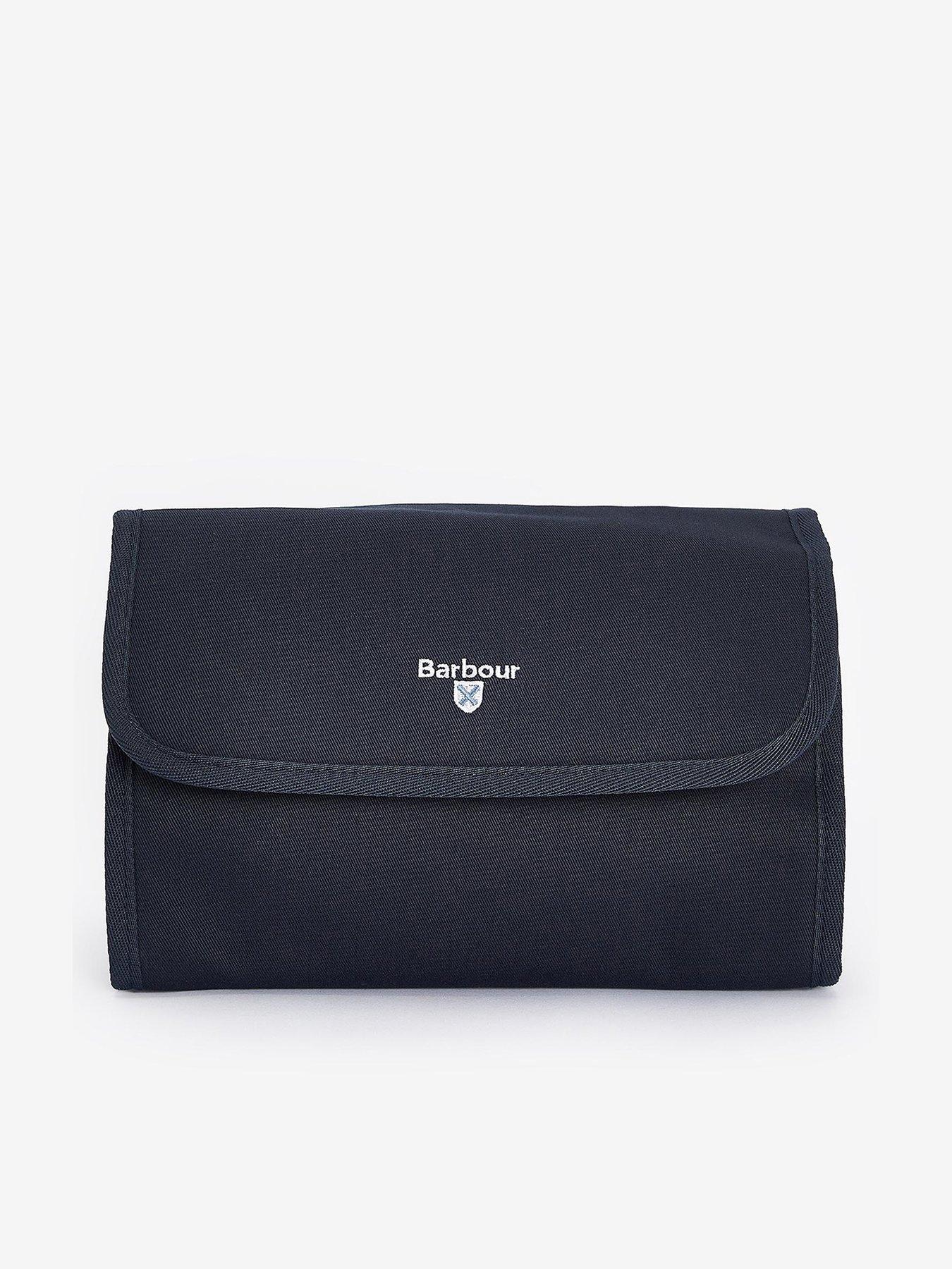 undefined Embroidered Logo Cascade Hanging Washbag - Navy