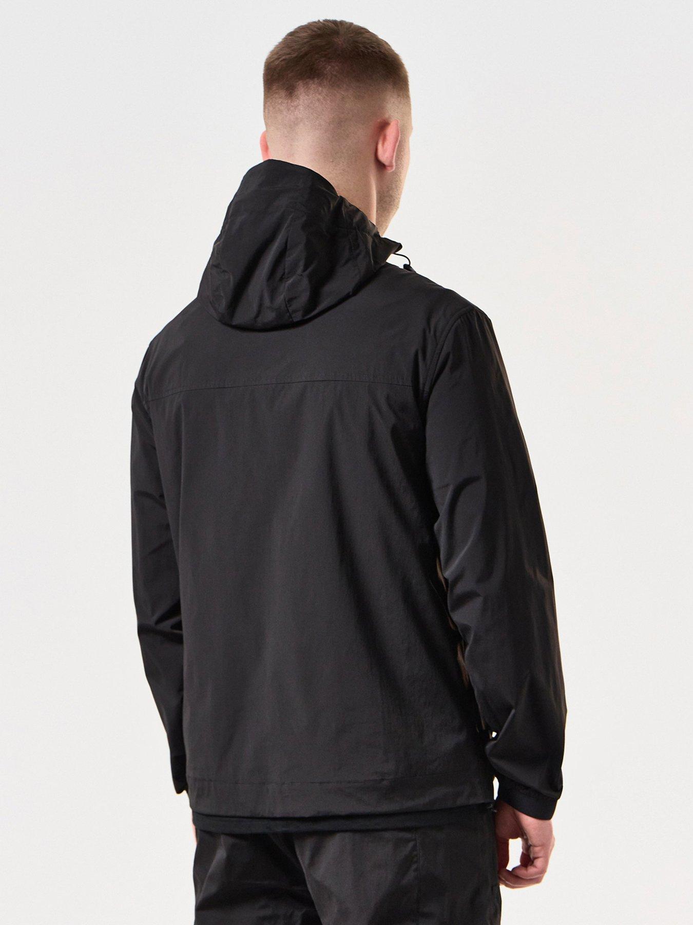 Weekend Offender Talamanca Windbreaker Jacket - Black | Very.co.uk