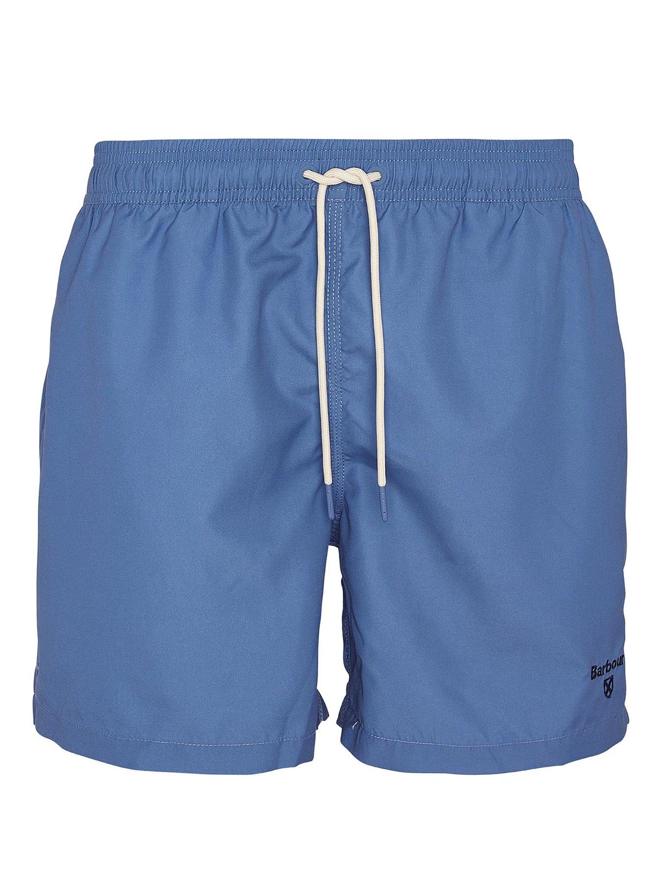 Barbour Staple Logo 5' Swim Shorts - Blue | Very.co.uk