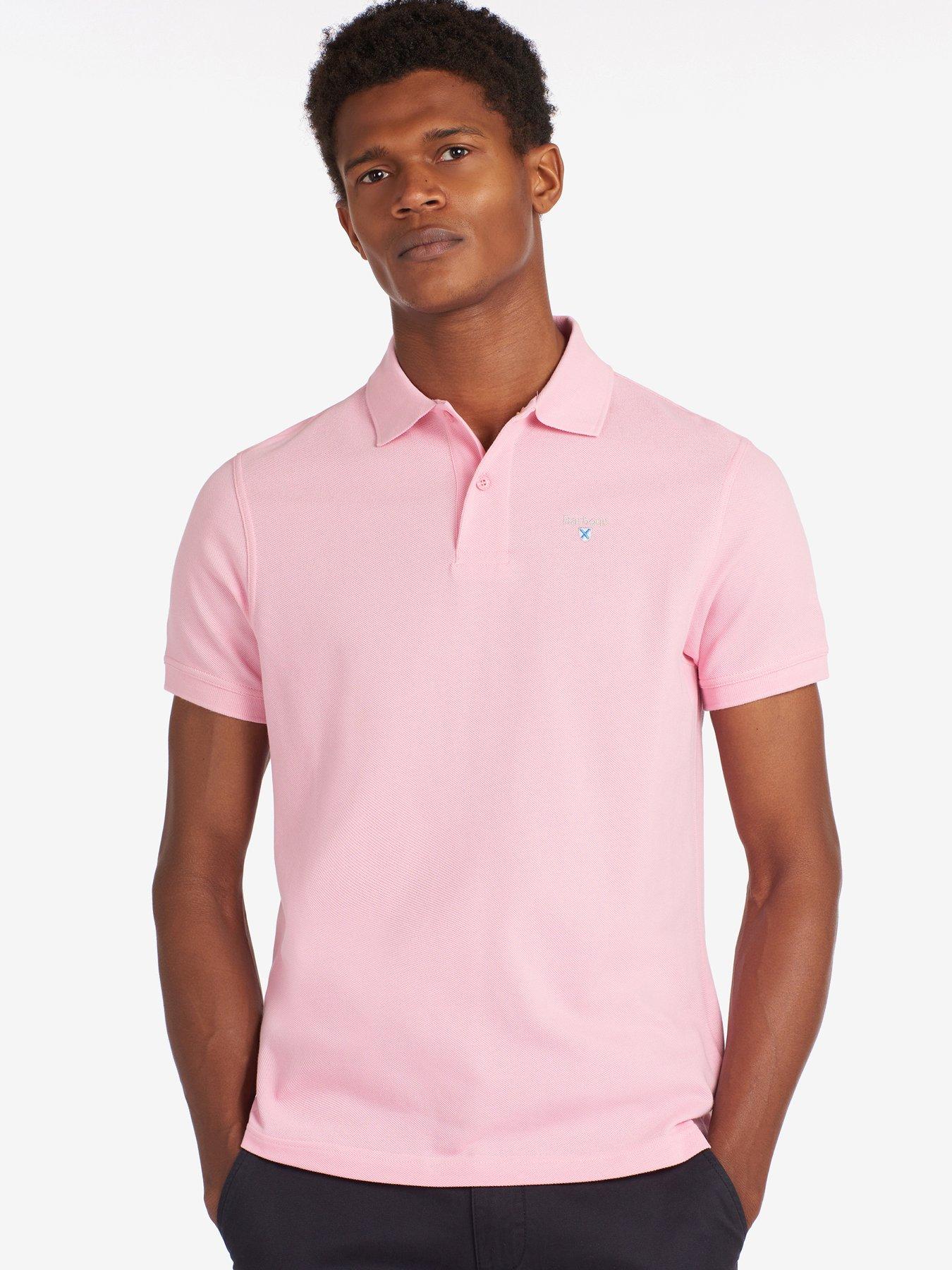 Polo shirt light pink best sale