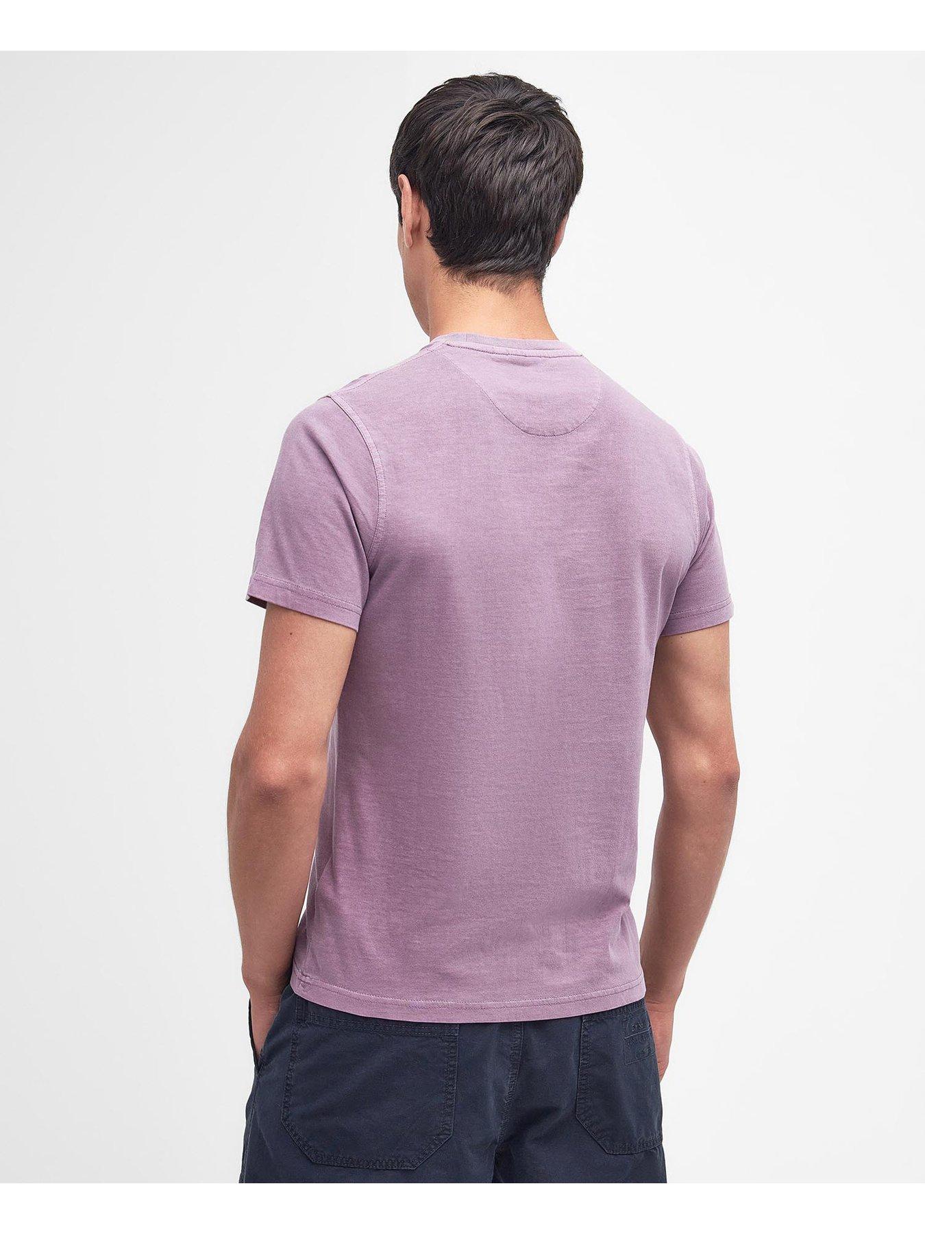 Short Sleeve Tonal Logo T Shirt Purple