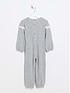  image of river-island-mini-mini-girl-broderie-cosy-jumpsuit-grey