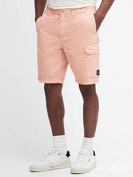 barbour international barbour international gear cargo shorts - light pink, light pink, size s, men