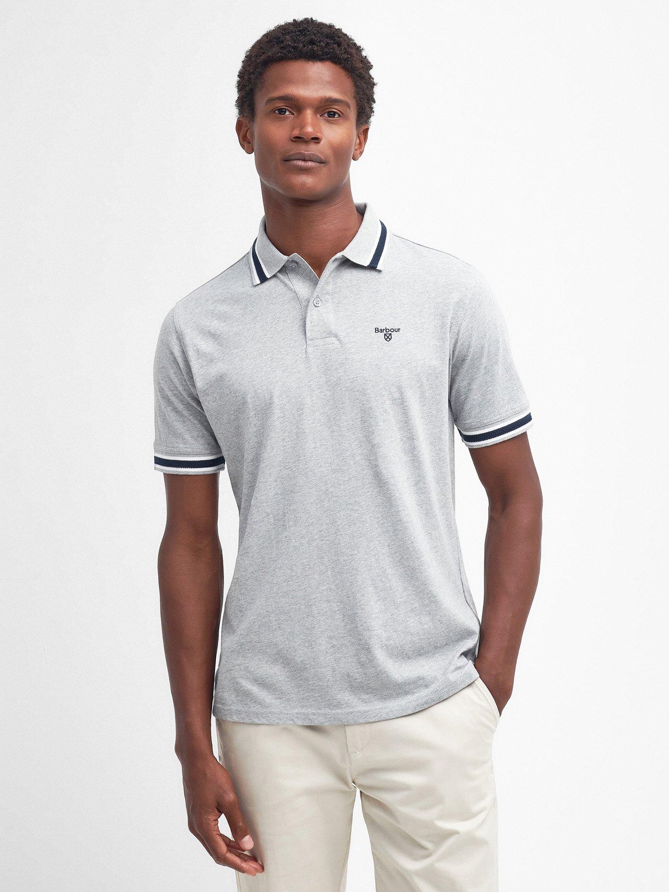 Light grey shop polo shirt