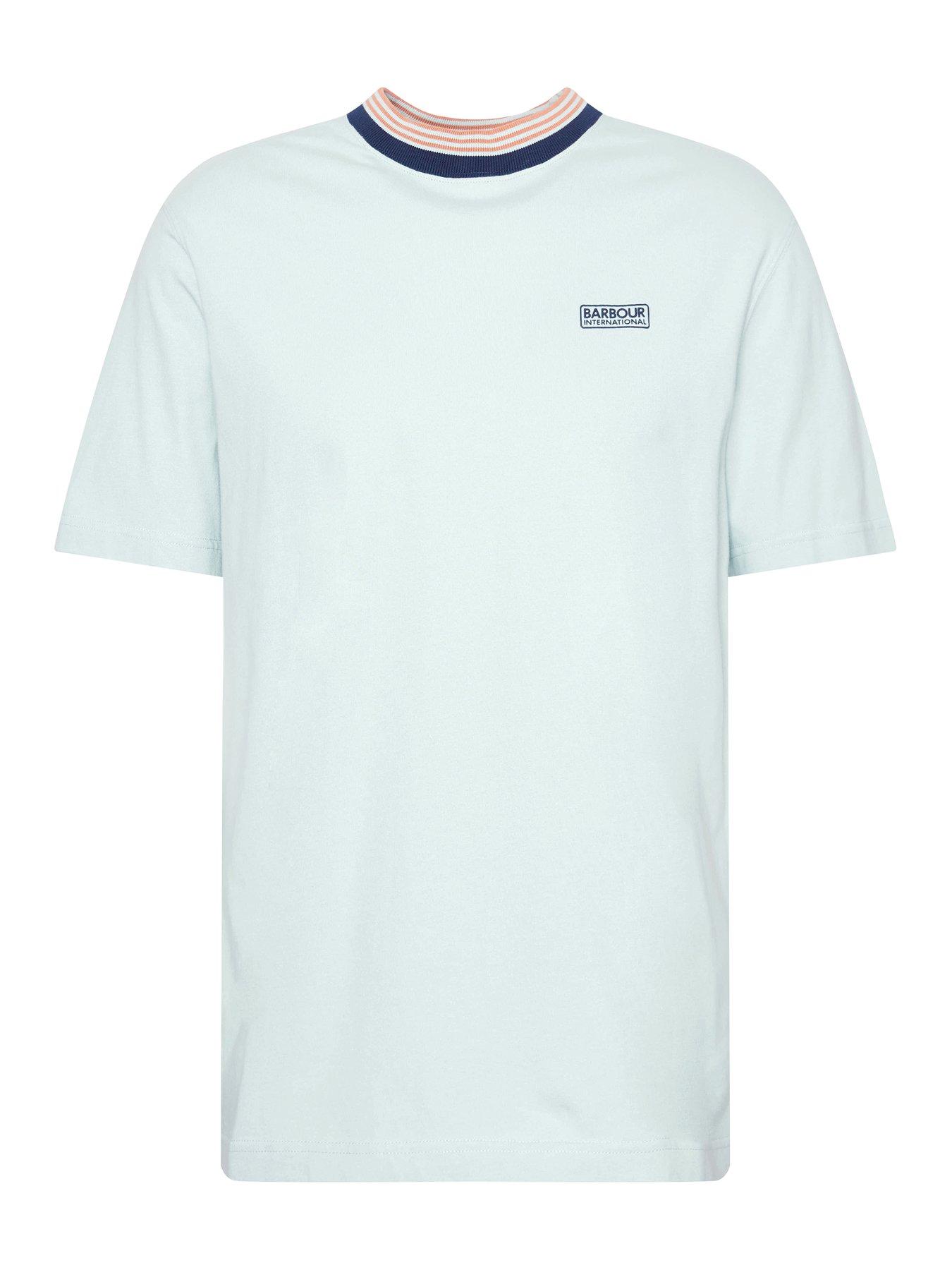 Barbour International Filton Short Sleeve Tipped T-Shirt - Light Green ...