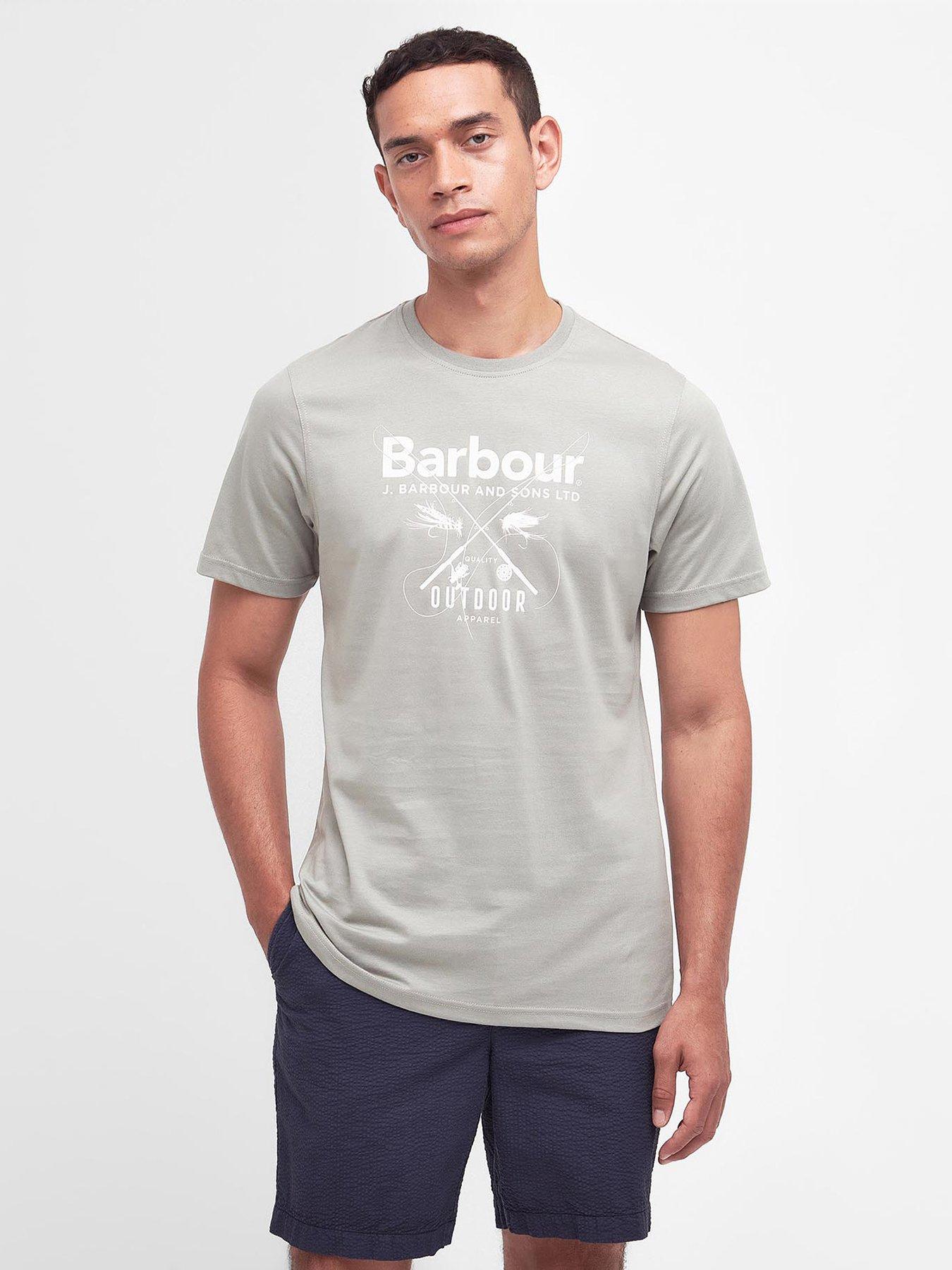 Barbour Fly T-Shirt Forest Fog - L