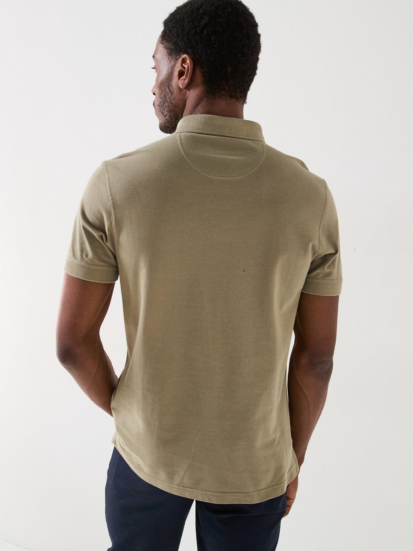 Image 2 of 5 of Barbour Blaine Large Check Tailored Fit Polo Shirt - Green