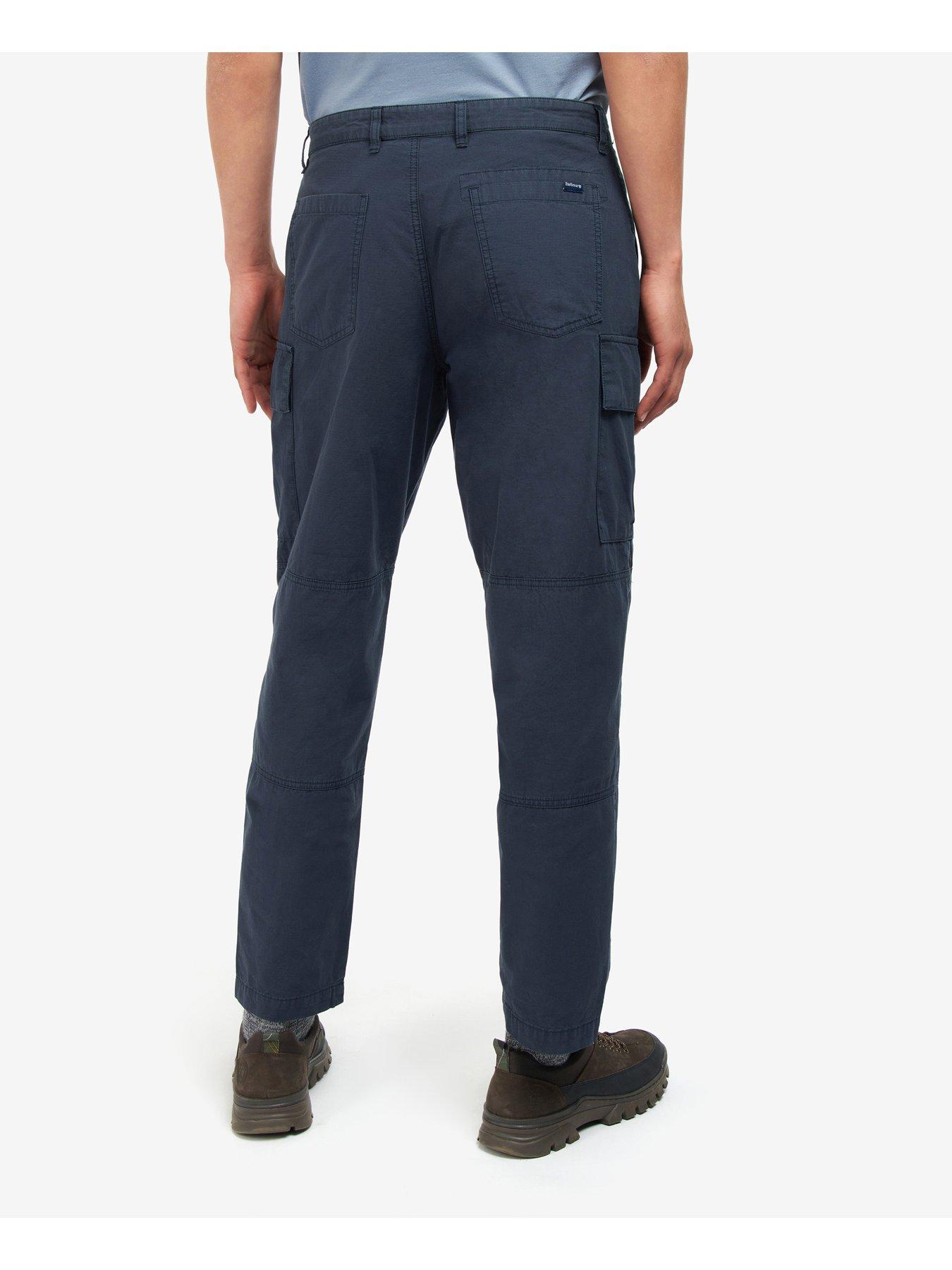 Barbour Essential Ripstop Regular Fit Cargo Trousers - Navy | very.co.uk