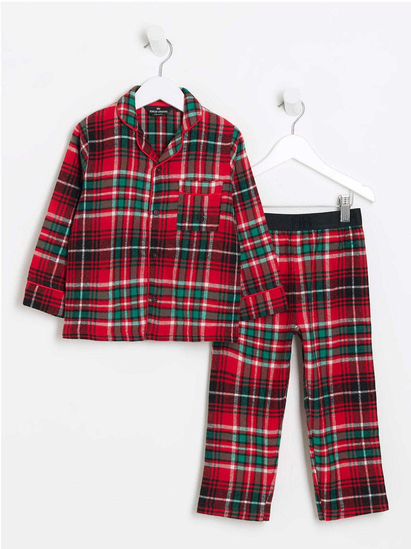 Children's Red Mini Gingham Pajamas