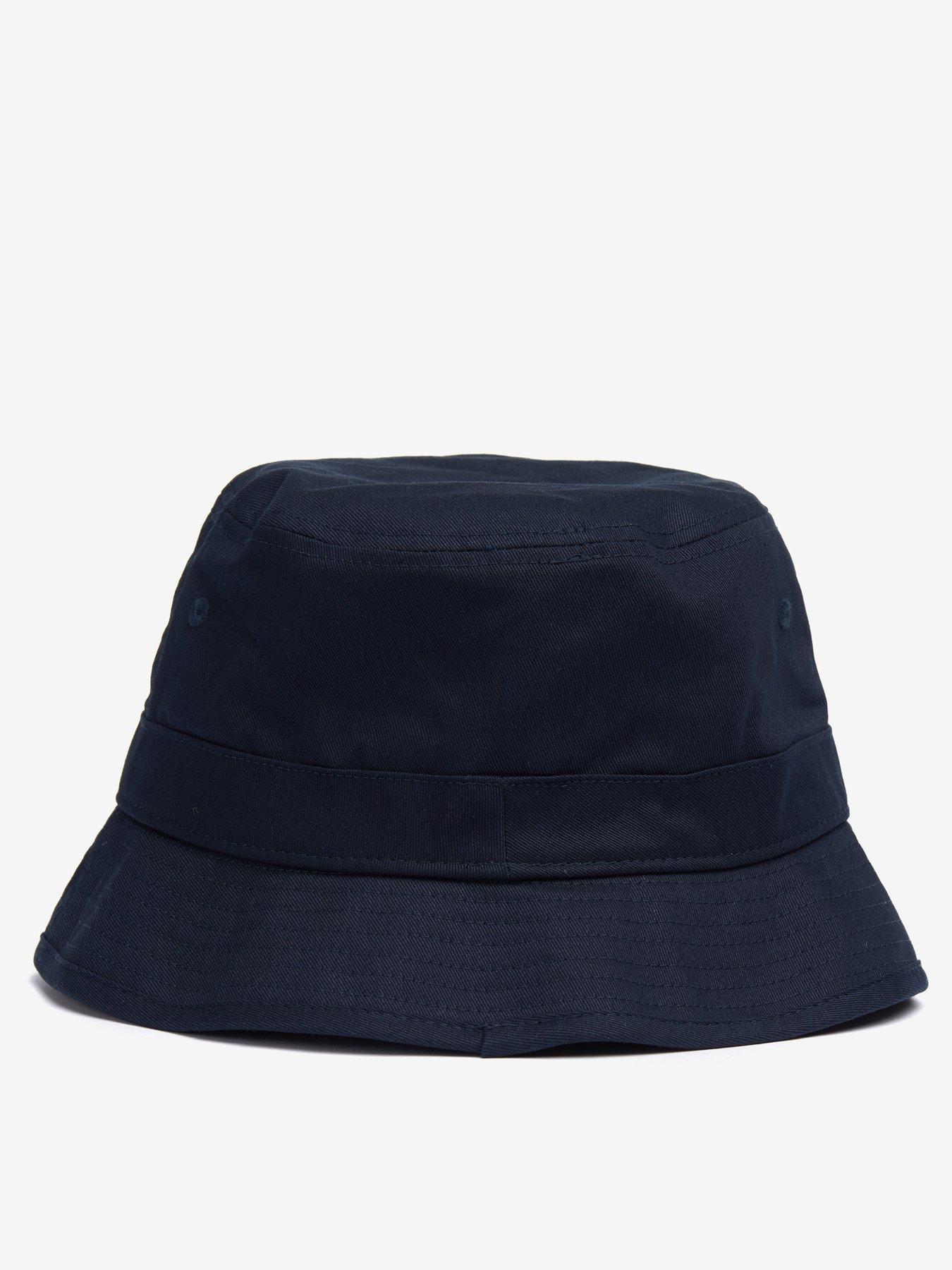 Barbour Cascade Embroidered Logo Bucket Hat - Navy | Very.co.uk