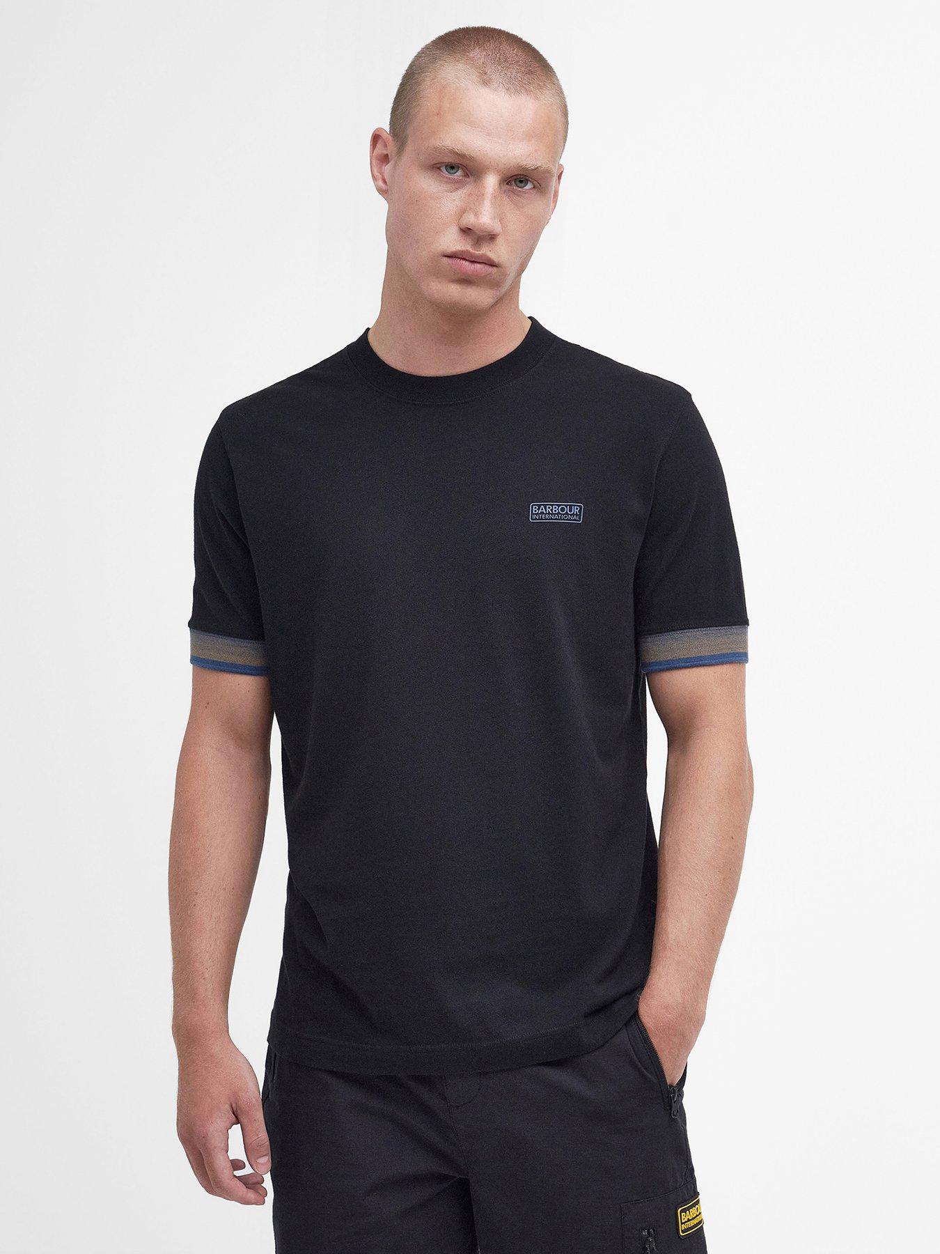 Barbour t shirt on sale black