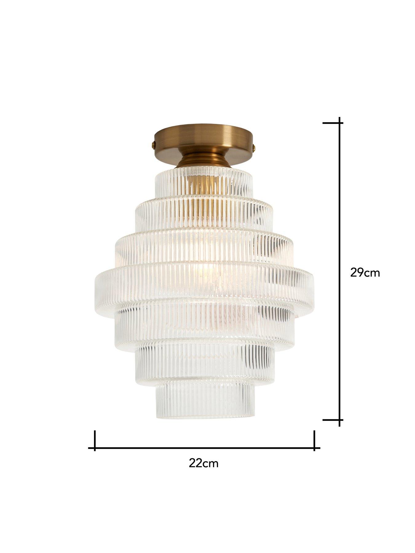 Image 4 of 5 of Very Home Genoise Flush Light Fitting