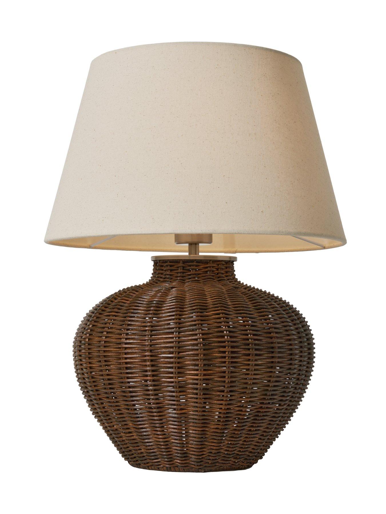 Very Home Wicker Table Lamp