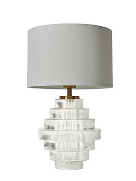 Product photograph of Very Home Genoise Table Lamp from very.co.uk