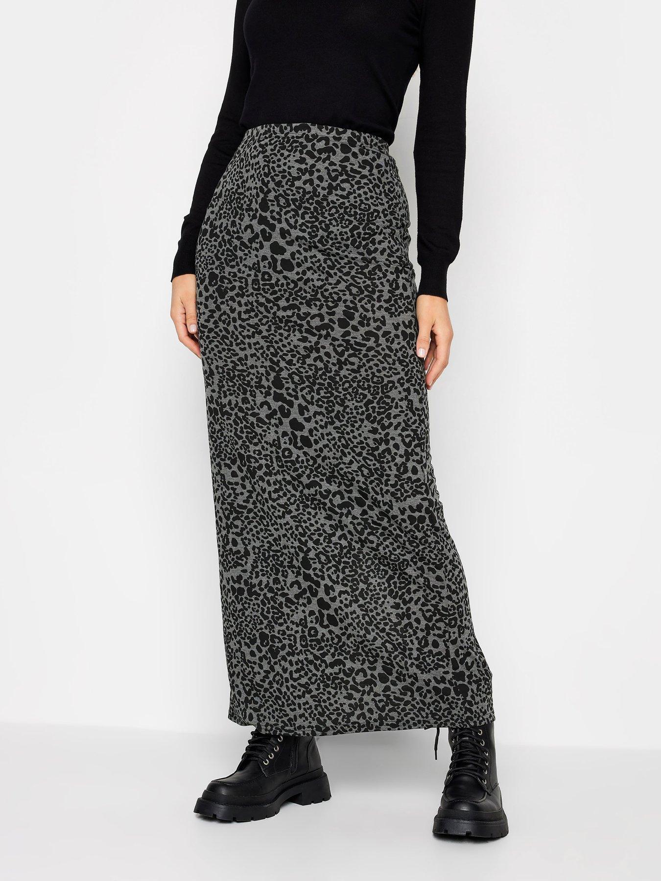 Leopard print 2025 long skirt uk