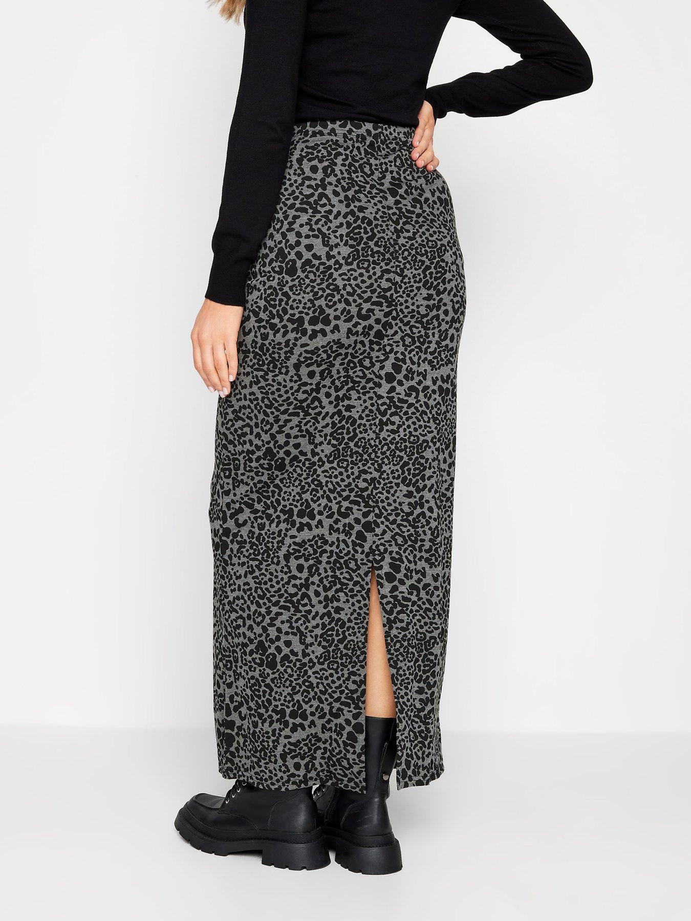 Leopard print clearance maxi skirt tall