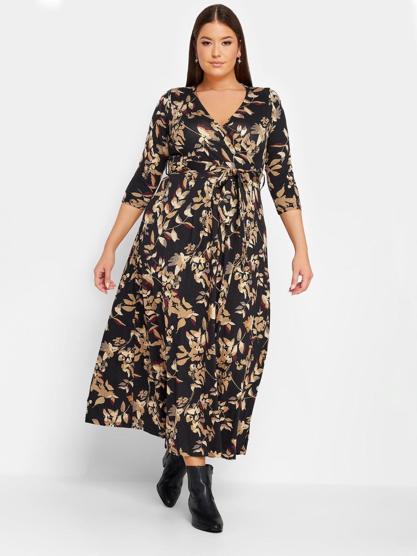 Maxi wrap dress outlet uk