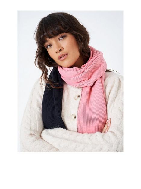 crew-clothing-cotton-scarf-pink