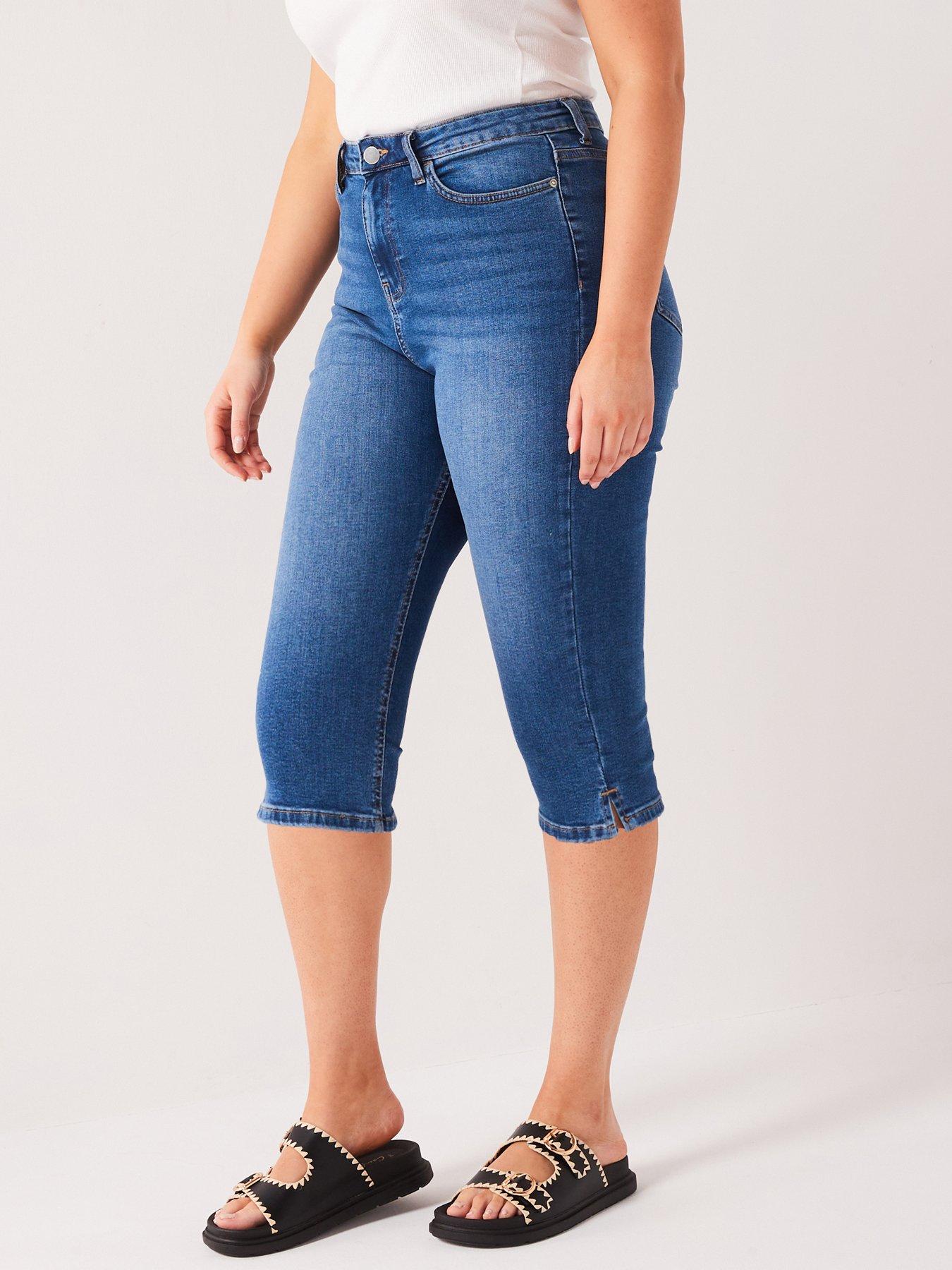 Cropped Jeans Mid Wash