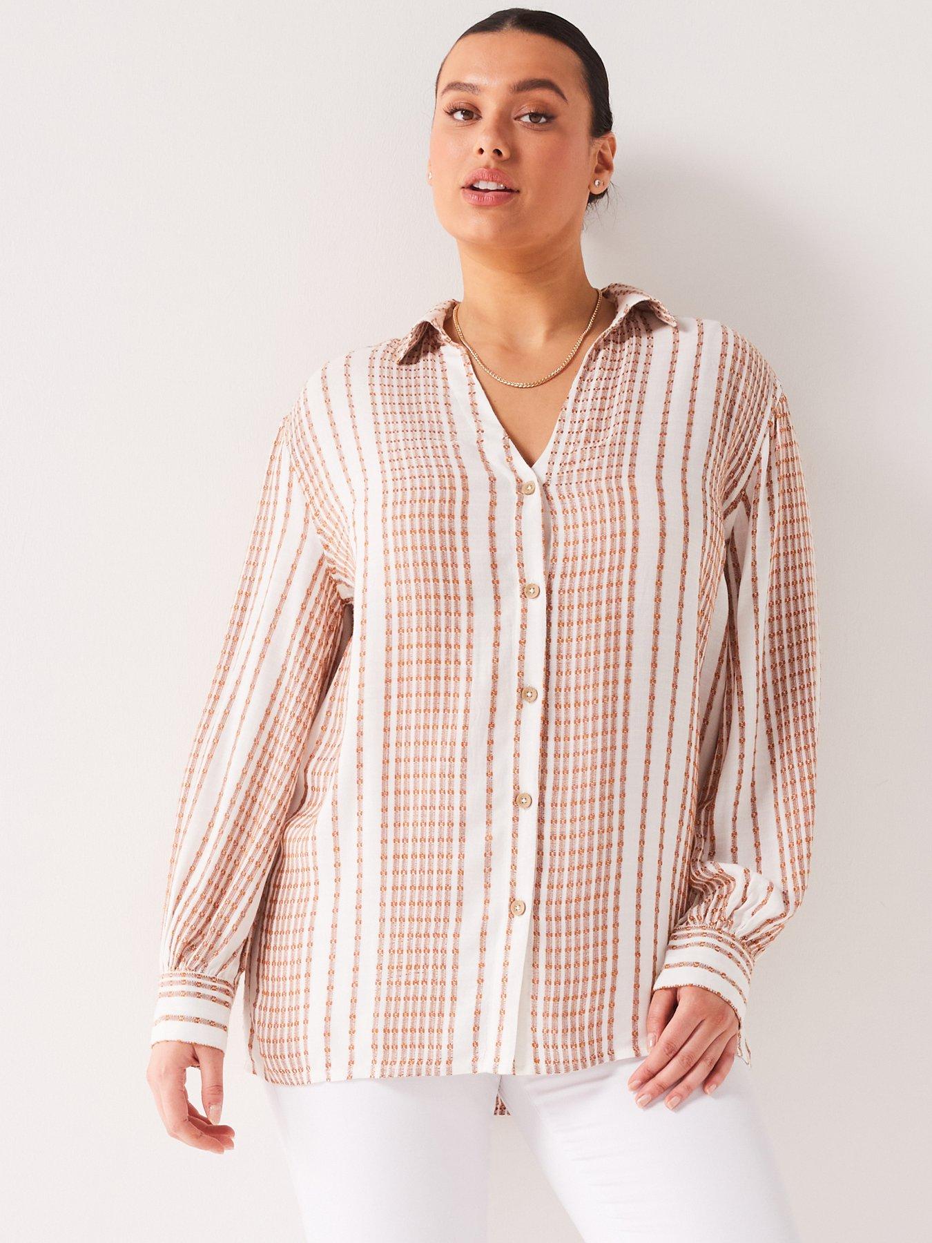 Textured Viscose Stripe Shirt