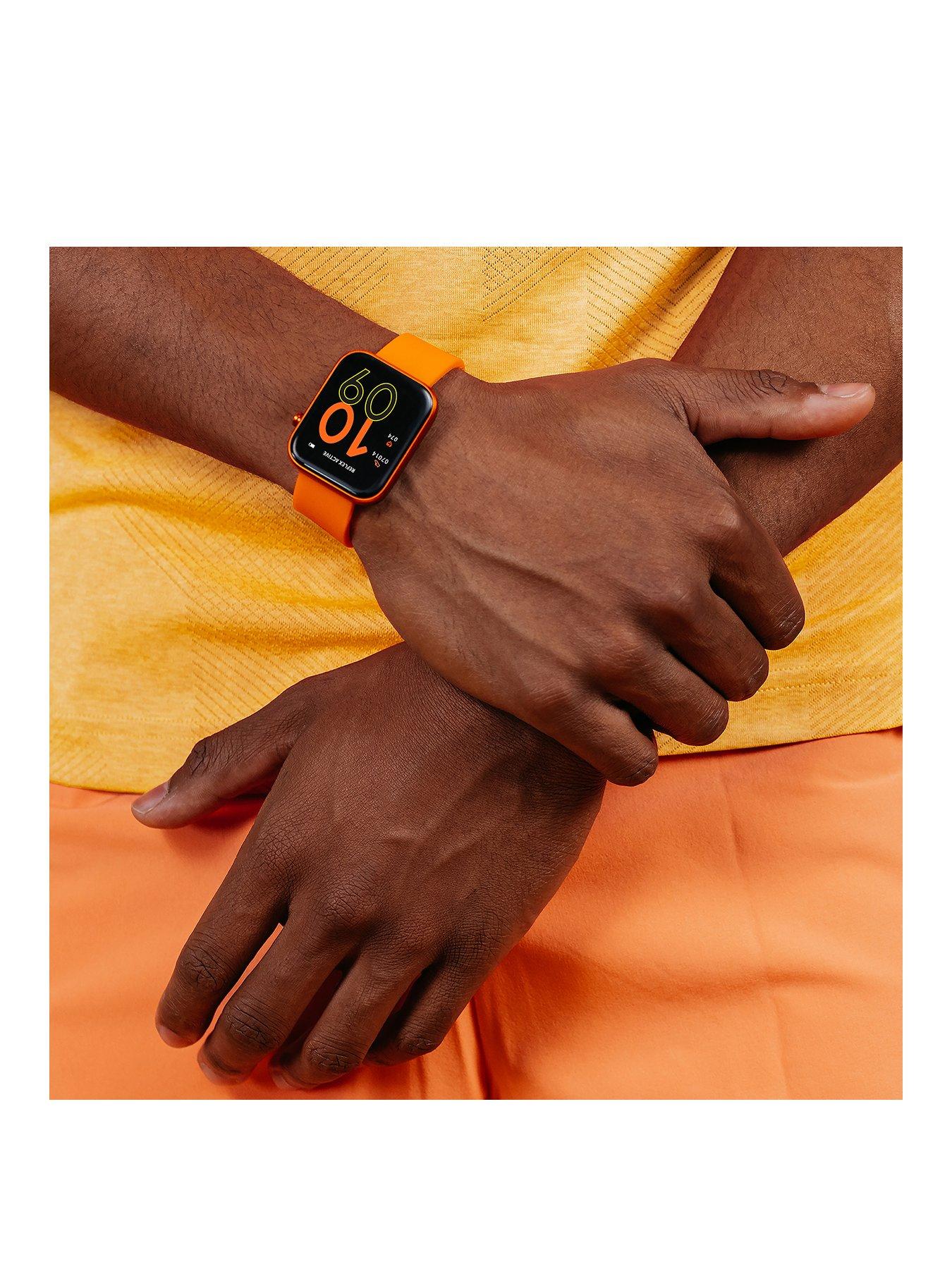 Orange color watch sale